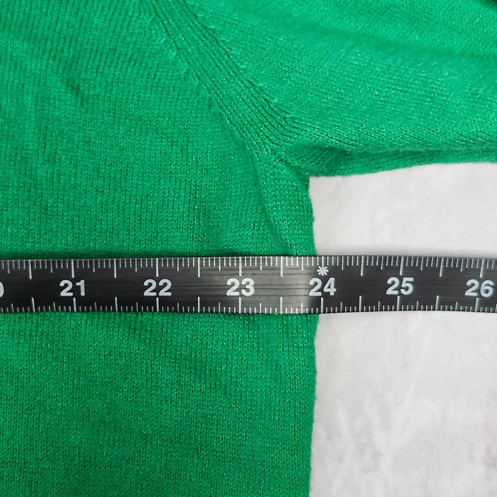Abercrombie Fitch Sweater Cashmere Blend Mens XXL Green Muscle V Neck Moose - Picture 6 of 9